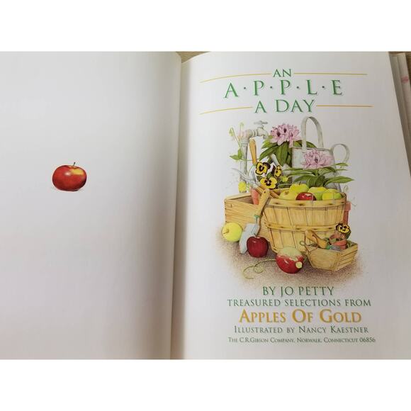 An Apple A Day Jo Petty Books Apples Of Gold Hardcover Printed USA Edition 1997 - Picture 9 of 10